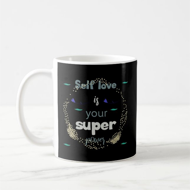 Uplifting Messages for a Confident You  Coffee Mug (Left)
