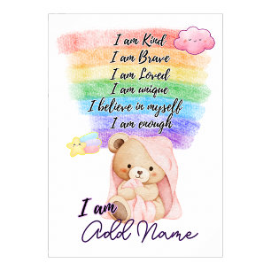 uplifting nursery wall poster for daughter