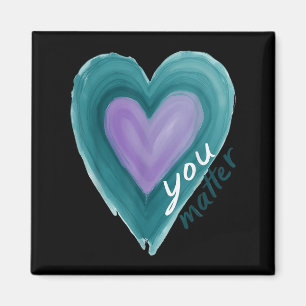 Uplifting you  Suicide Prevention Heart Design  Magnet