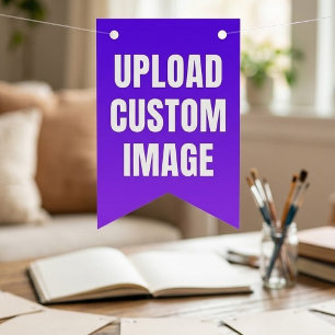 Upload 16 Custom Image - Add Your Own To Print On Bunting