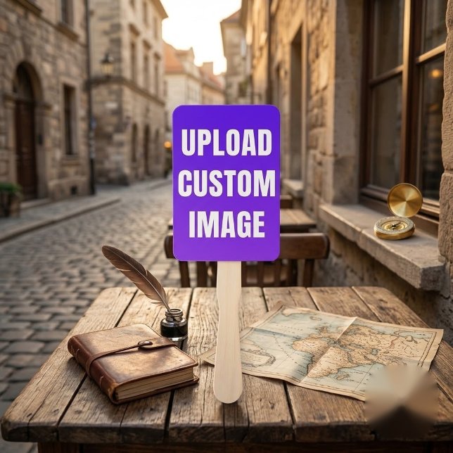 Upload 2 Custom Image - Add Your Own To Print On A Hand Fan (Creator Uploaded)