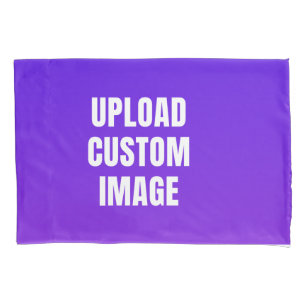 Upload 2 Custom Image - Add Your Own To Print On A Pillowcase