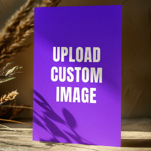 Upload 2 Custom Image - Add Your Own To Print On A Stationery