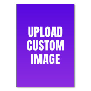 Upload 2 Custom Image - Add Your Own To Print On A Table Number