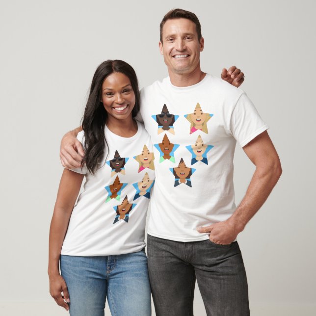 Upload 5 Photos of your Superstars Family Friends T-Shirt (Unisex)