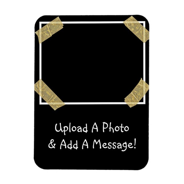 Upload a Photo and Add a Custom Personal Message Magnet (Vertical)