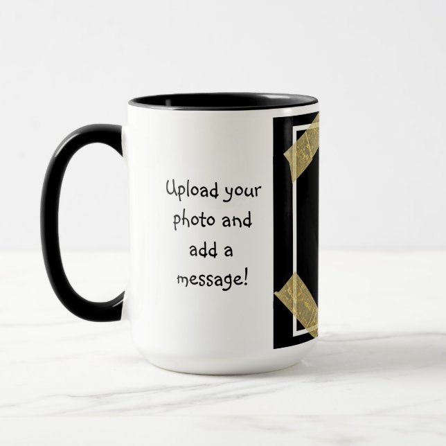 Upload a Photo and Add a Custom Personal Message Mug (Left)