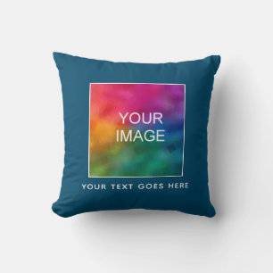 Upload Add Your Name Text Image Logo Here Cushion