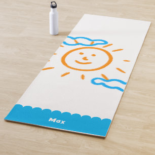 Upload Art Photo Turn Kids Artwork to Yoga Mat