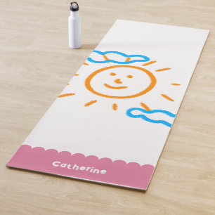 Upload Art Photo Turn Kids Artwork to Yoga Mat