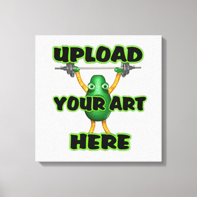 Upload art to customised items canvas print (Front)