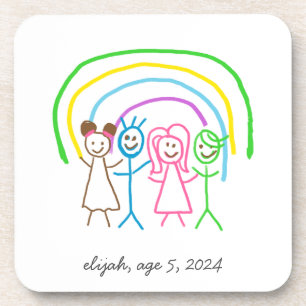 Upload Childs Drawing Turn Kids Artwork to Coaster