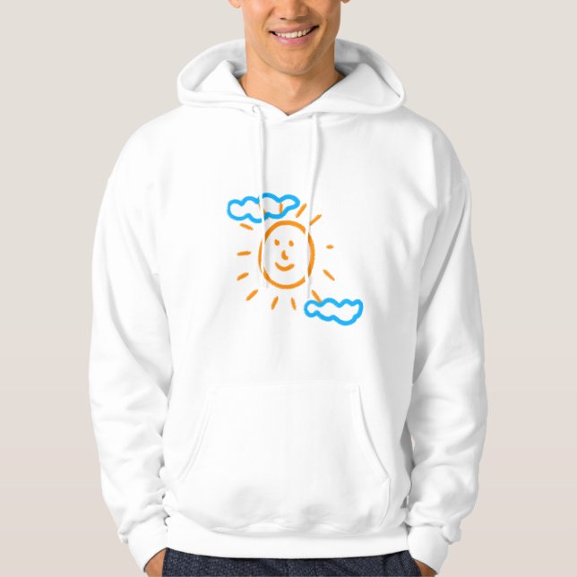 Upload Childs Drawing Turn Kids Artwork to Hoodie (Front)