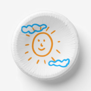 Upload Childs Drawing Turn Kids Artwork to Paper Plate