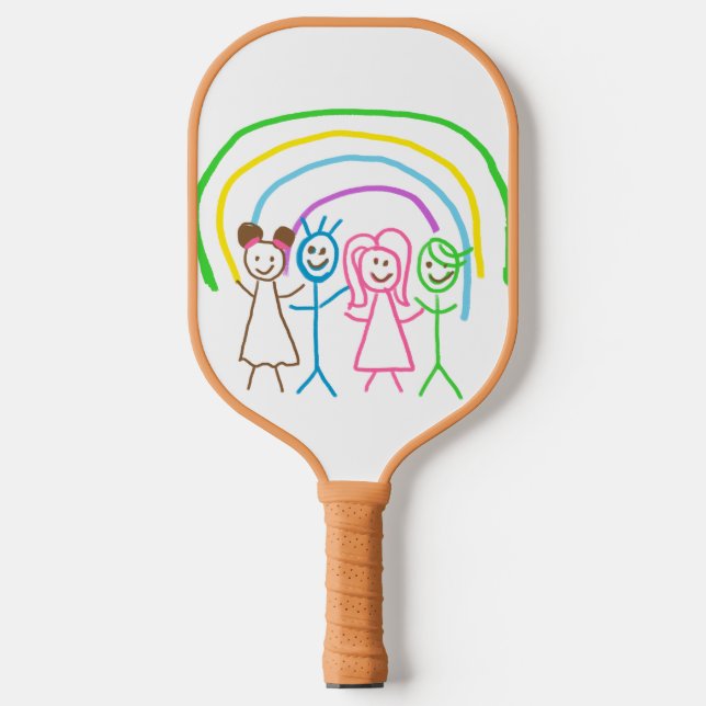 Upload Childs Drawing Turn Kids Artwork to Pickleball Paddle (Front)