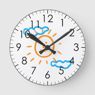 Upload Childs Drawing Turn Kids Artwork to Round Clock