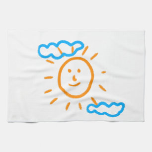 Upload Childs Drawing Turn Kids Artwork to Tea Towel