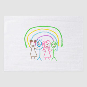 Upload Childs Drawing Turn Kids Artwork to Tissue Paper