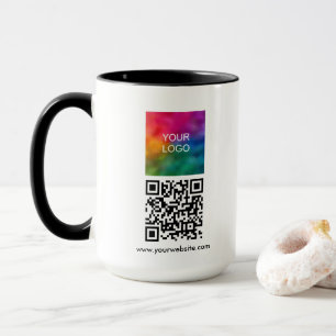Upload Company Logo Custom QR Code Combo Mug