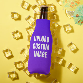Upload Custom 3 Image - Add Your Own To Print On A Bottle Cooler
