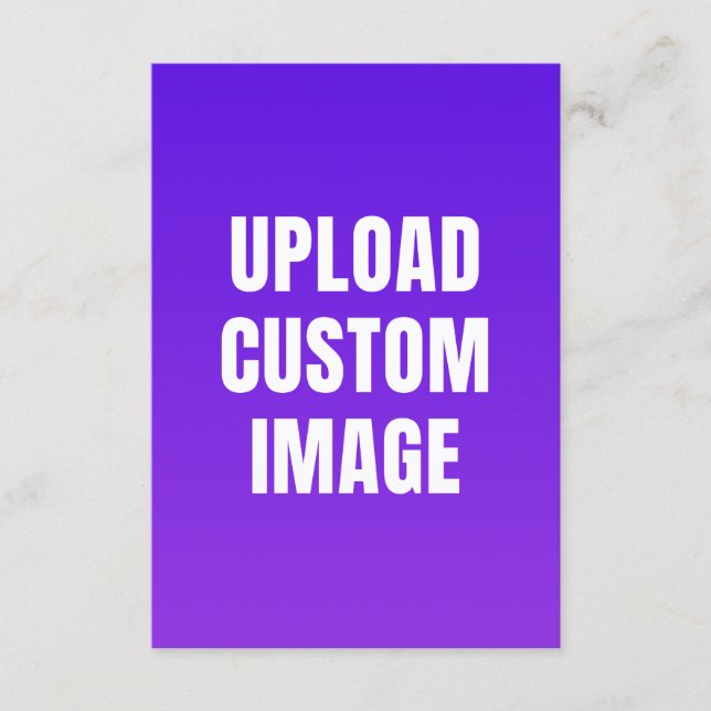 Upload Custom Image - Add Your Own To Print On A Announcement (Front)