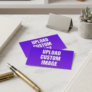 Upload Custom Image - Add Your Own To Print On A Calling Card