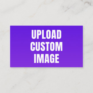 Upload Custom Image - Add Your Own To Print On A Calling Card