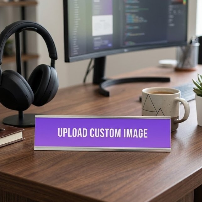 Upload Custom Image - Add Your Own To Print On A Desk Name Plate (Creator Uploaded)