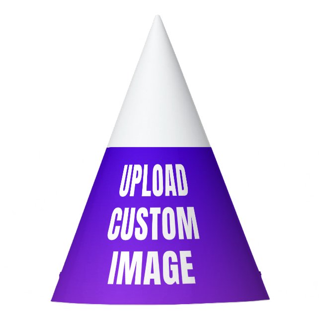 Upload Custom Image - Add Your Own To Print On A Party Hat (Front)