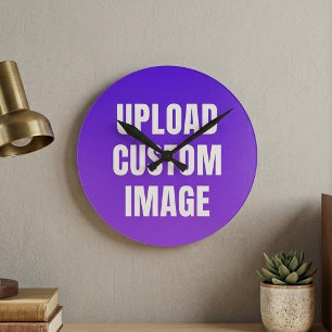 Upload Custom Image - Add Your Own To Print On A Round Clock