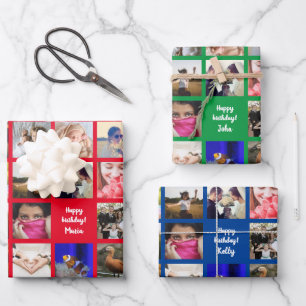 Upload customised photo wrapping paper sheet