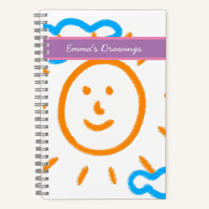 Upload Drawing Turn Kids Artwork to Sketchbook Notebook