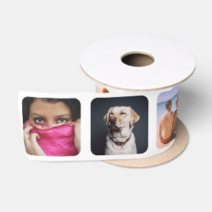 Upload eight photo satin ribbon