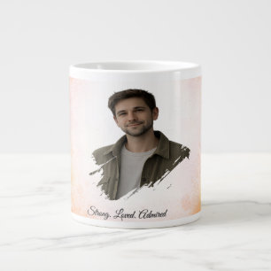 Upload His Photo- Personalized Custom Gift for Him Large Coffee Mug