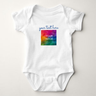 Upload Image Add Text Double Sided Print Baby Bodysuit