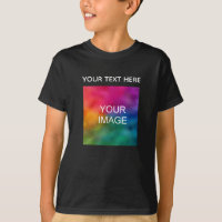 Upload Image Add Text Template Boys Kids Black