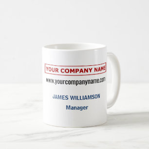 Upload Logo + Business Name Boss Promotional Coffee Mug
