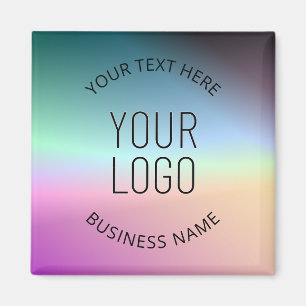 Upload Logo   Colourful Changing Gradient Colours  Magnet