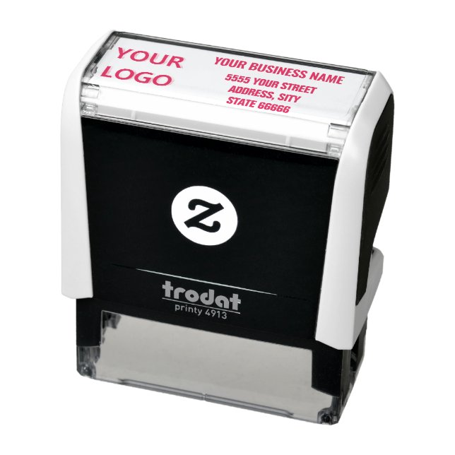 Upload Logo or Photo Name Address Stamp Example (Product)