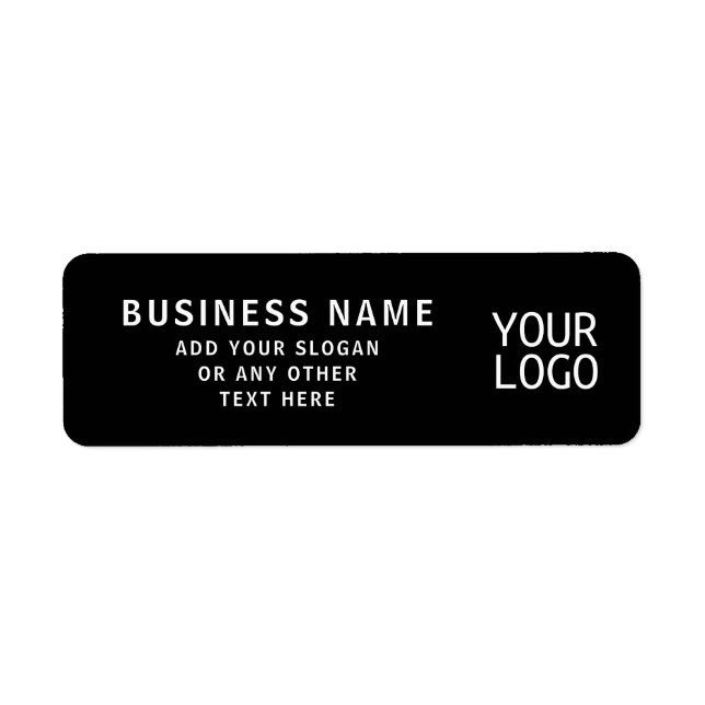 Upload Logo or QR code | Cool Return Address (Front)