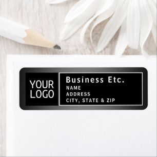 Upload Logo or QR code   Modern Return Address