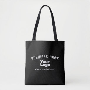 Upload Logo Retro-Modern Black & White (editable) Tote Bag