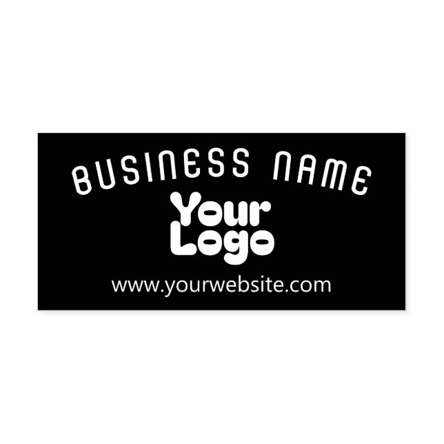 Upload Logo Retro-Modern Self-inking Stamp (Design)