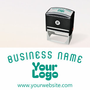 Upload Logo Retro-Modern Self-inking Stamp