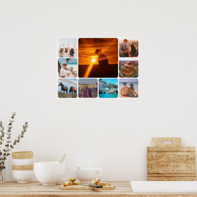 Upload nine photos poster (Kitchen)