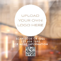 Upload Own Logo Small Business Branding QR Code