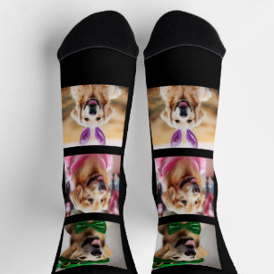 Upload Personalised Pet Photo Gift for Dog Parent Socks