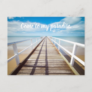 Upload photo and text postcard