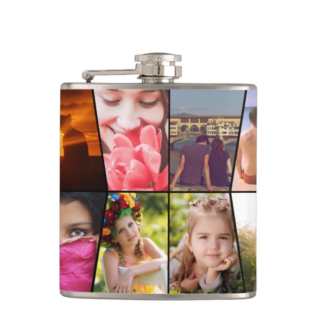 Upload photo family hip flask (Front)