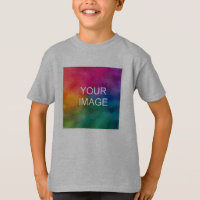 Upload Photo Kids Boys Short Sleeve Front Print